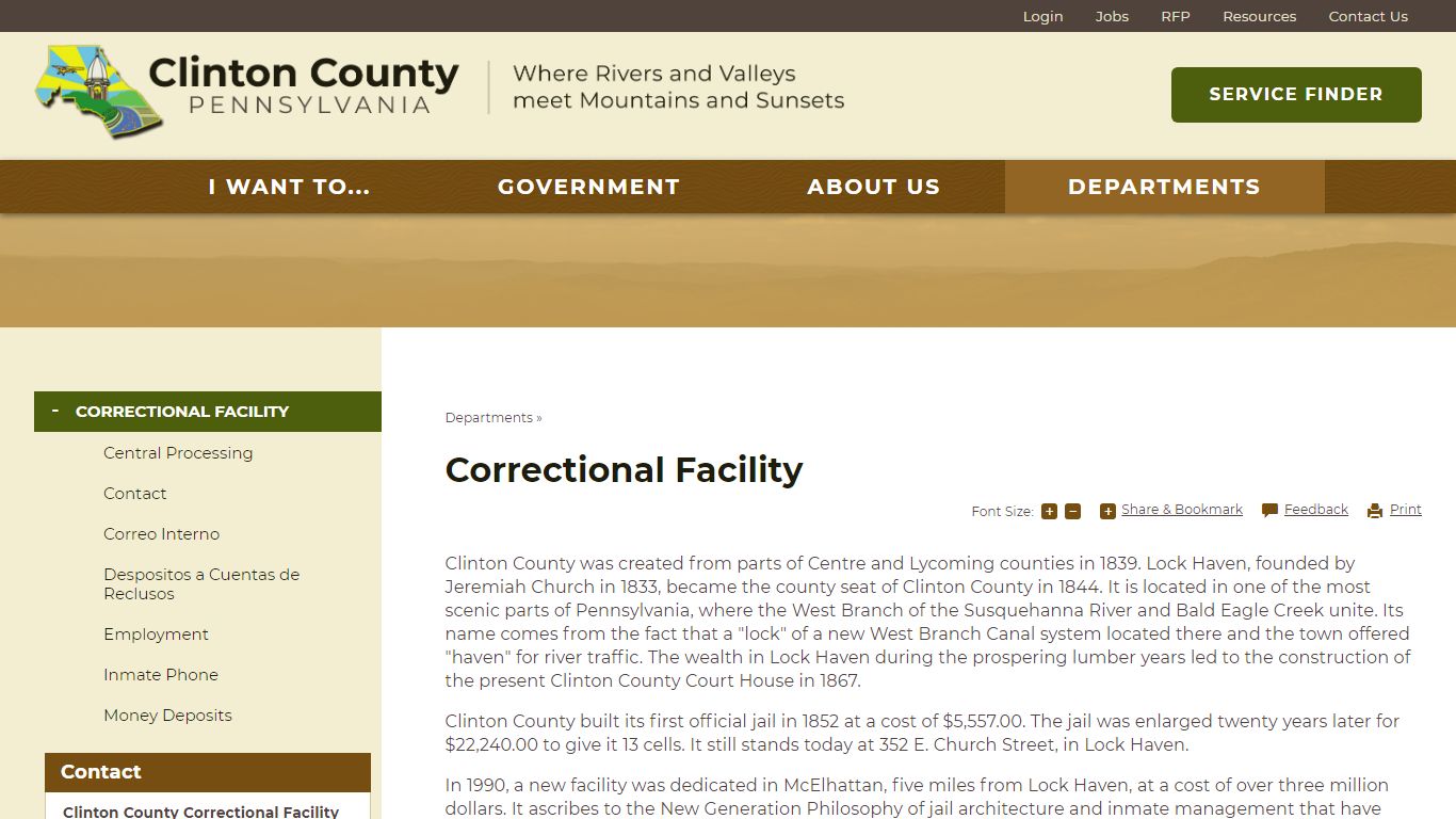 Correctional Facility | Clinton County, PA